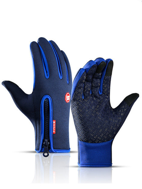 Winter Touch Screen Motorcycle Gloves – Waterproof, Anti-Slip, Thermal Fleece Sports Gloves