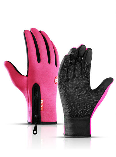 Winter Touch Screen Motorcycle Gloves – Waterproof, Anti-Slip, Thermal Fleece Sports Gloves